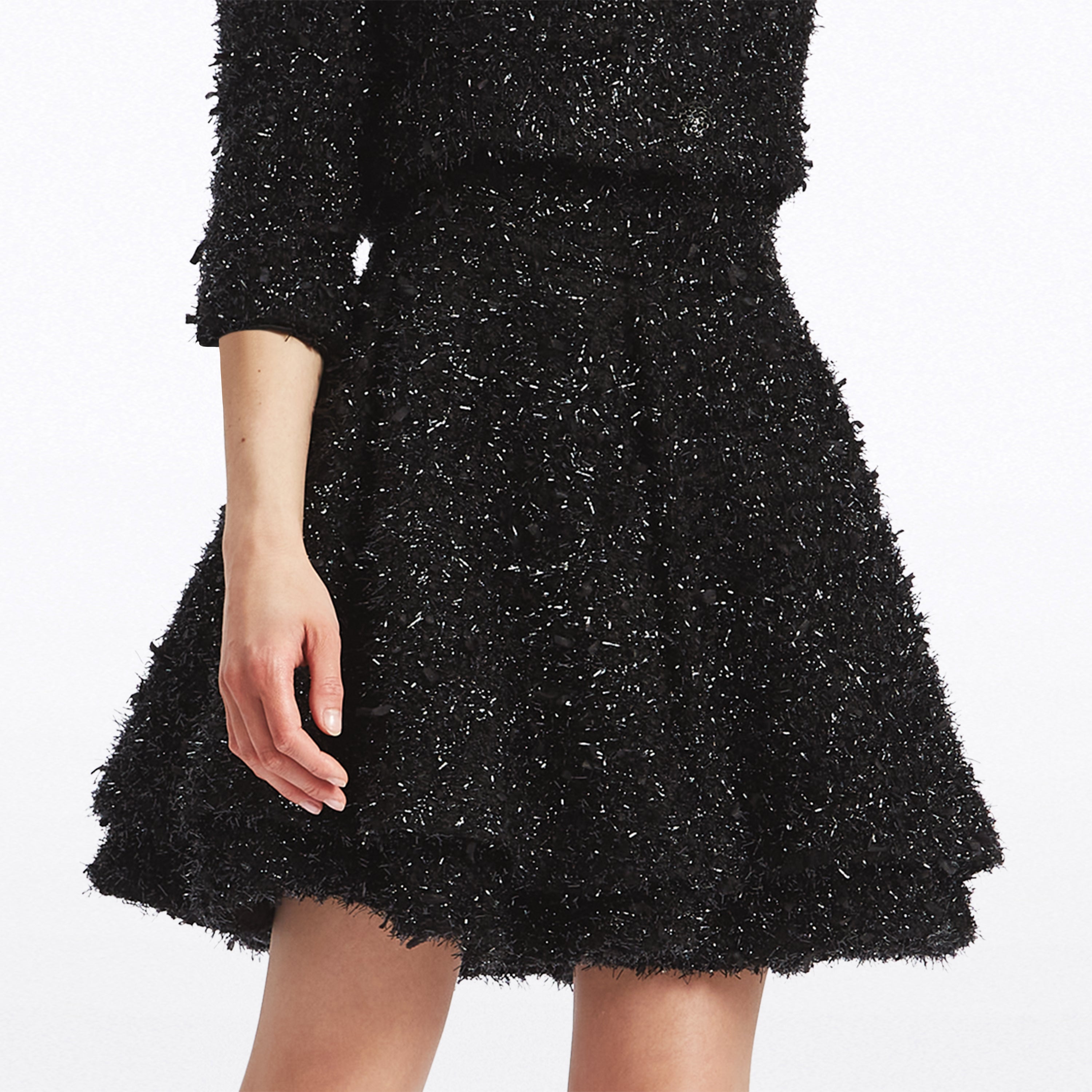 Cassandra Lurex Tweed tiered Poplin Mini