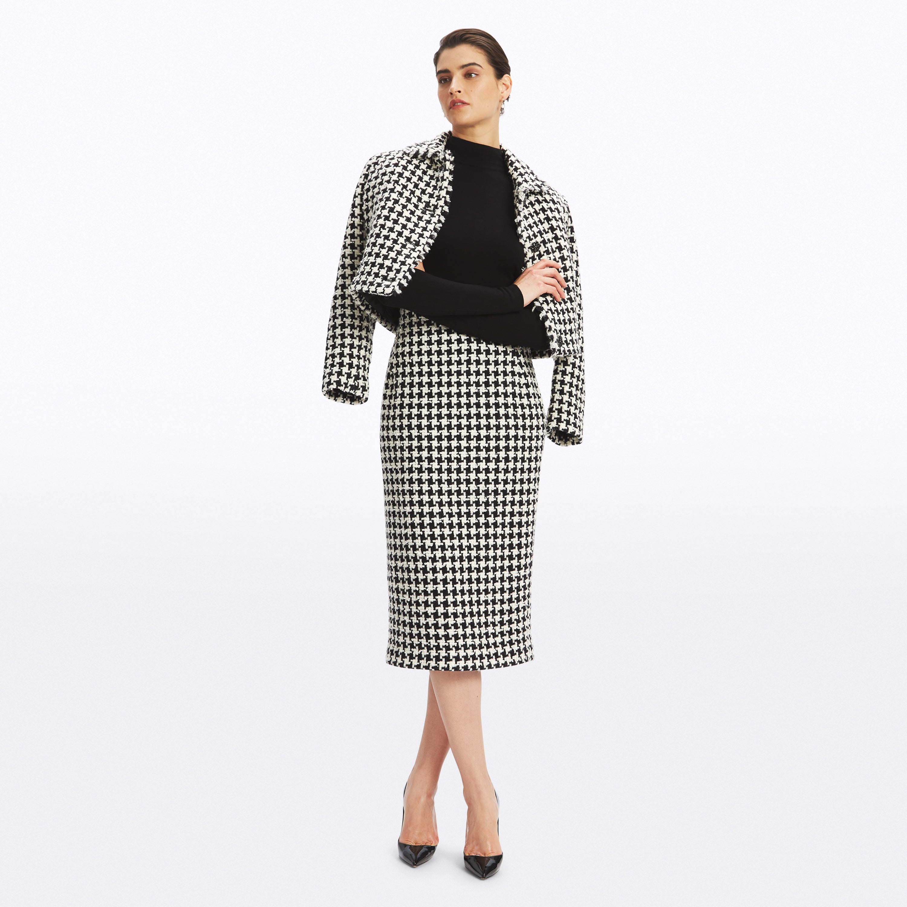Alicia Tweed Cropped Jacket