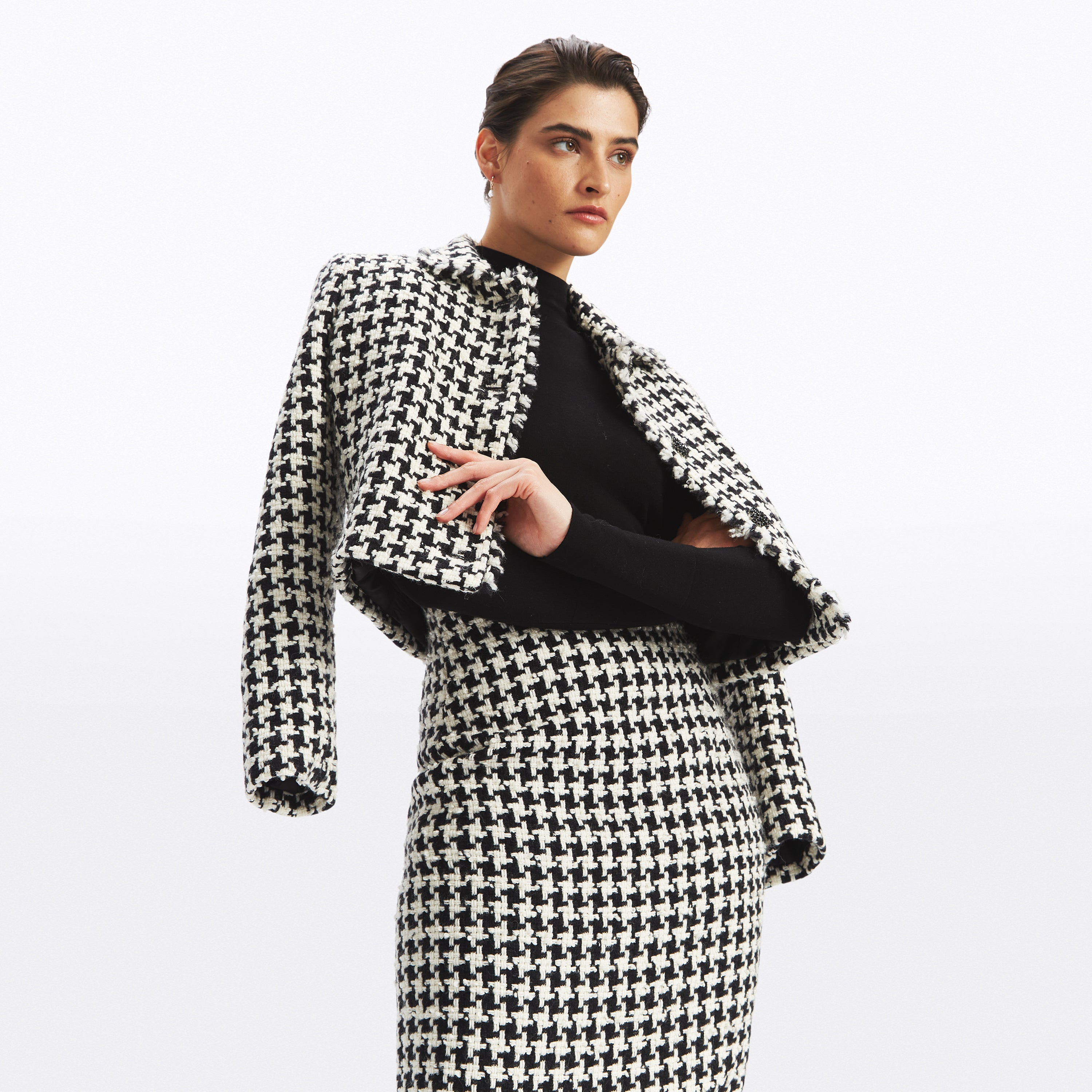 Alicia Tweed Cropped Jacket